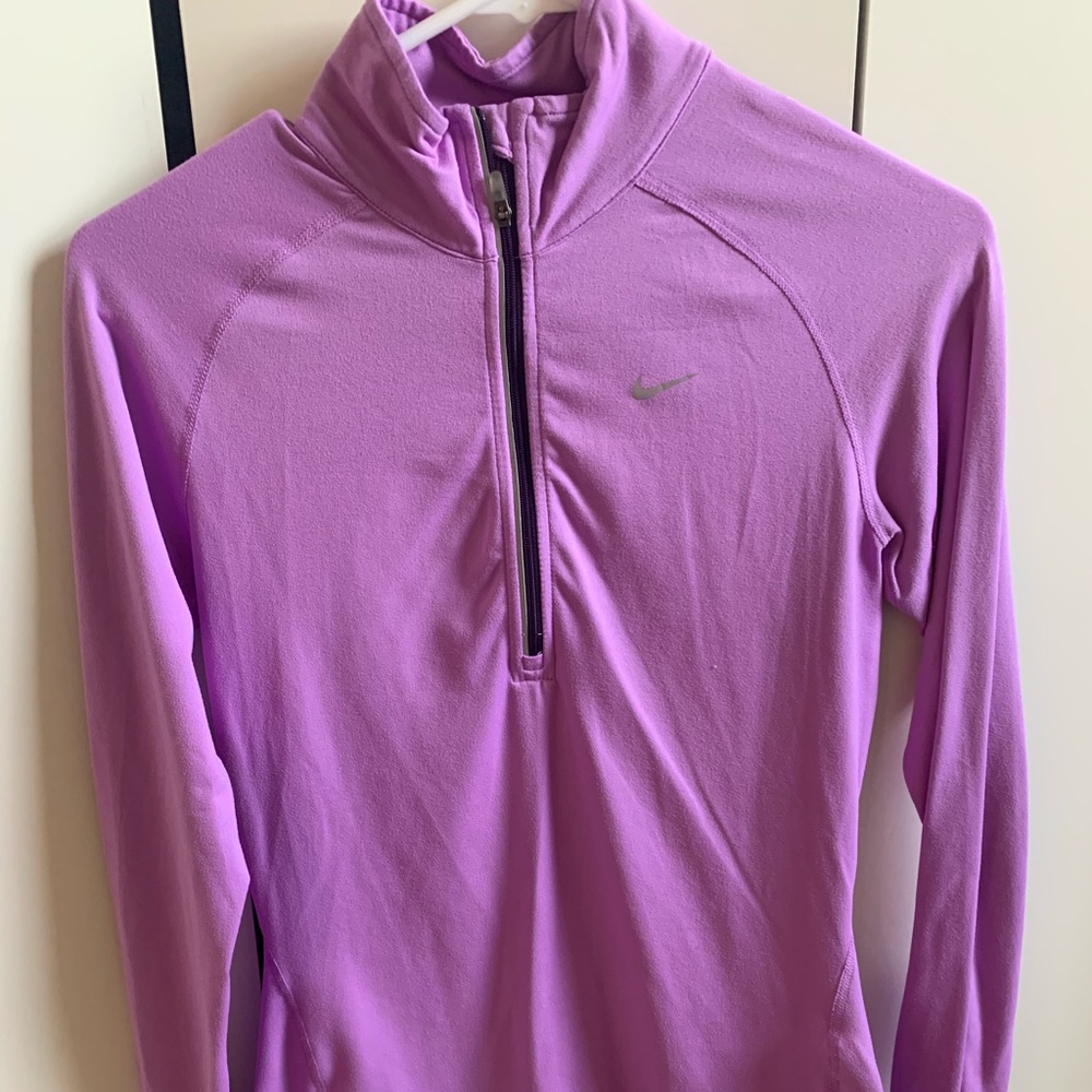 Nike purple quarterzip